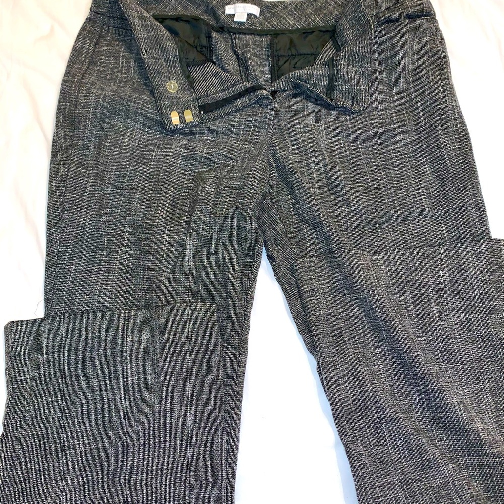 Black tweed trousers